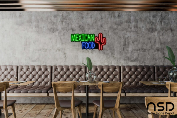 Mexican Food V9 Neon Sign Mexican Food V9 Neon Sign