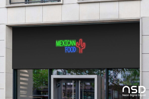 Mexican Food V9 Neon Sign_Transparent_Mockup_Template02 Mexican Food V9 Neon Sign_Transparent_Mockup_Template02
