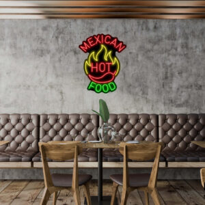 Mexican Hot Food Neon Sign