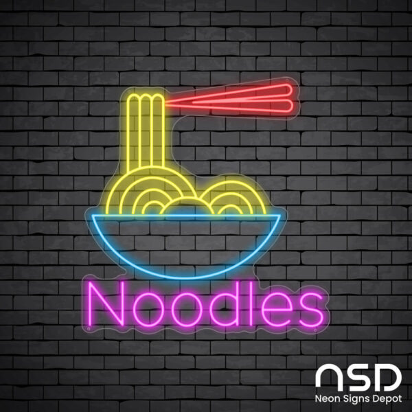 Noodles V4 Neon Sign_Black Brick_Mockup_Transparent Noodles V4 Neon Sign_Black Brick_Mockup_Transparent