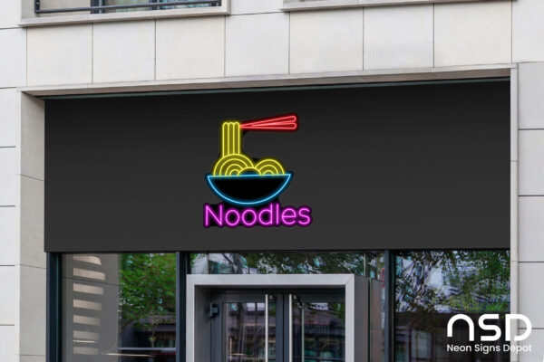Noodles V4 Neon Sign_Black_Mockup_Template02 Noodles V4 Neon Sign_Black_Mockup_Template02
