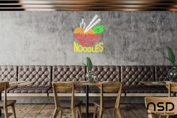Noodles V8 Neon Sign_Transparent_Mockup_Template01 Noodles V8 Neon Sign_Transparent_Mockup_Template01