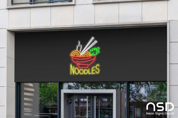 Noodles V8 Neon Sign_Transparent_Mockup_Template02 Noodles V8 Neon Sign_Transparent_Mockup_Template02