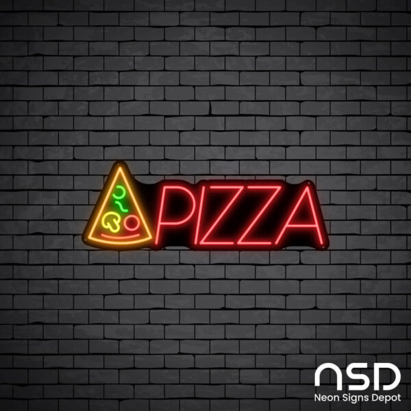 Pizza V3 Neon Sign_Black Brick_Mockup_Black Pizza V3 Neon Sign_Black Brick_Mockup_Black