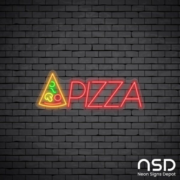 Pizza V3 Neon Sign_Black Brick_Mockup_Transparent Pizza V3 Neon Sign_Black Brick_Mockup_Transparent