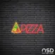 Pizza V3 Neon Sign_Black Brick_Mockup_Transparent