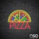 Pizza V4 Neon Sign_Black Brick_Mockup_Transparent