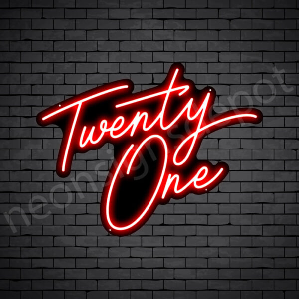 Twenty-one-23x30-WS-B-RED Red Twenty one