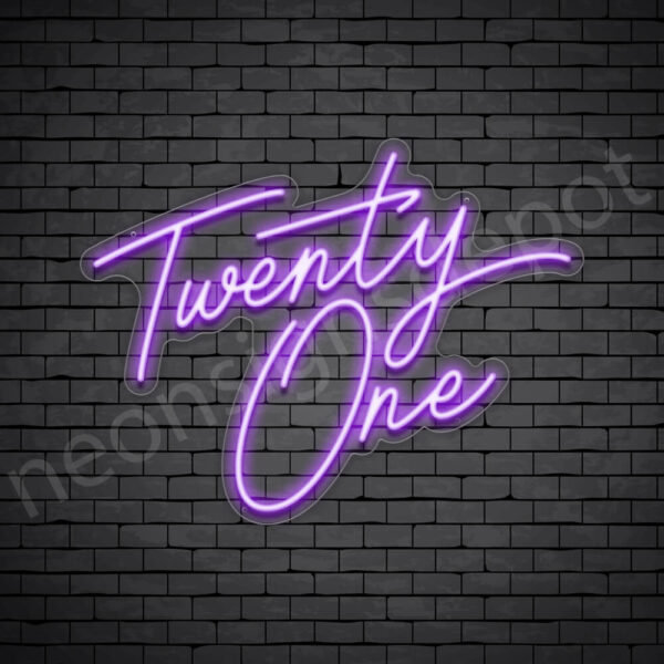 Twenty-one-23x30-WS-C-PURPLE Purple Twenty one