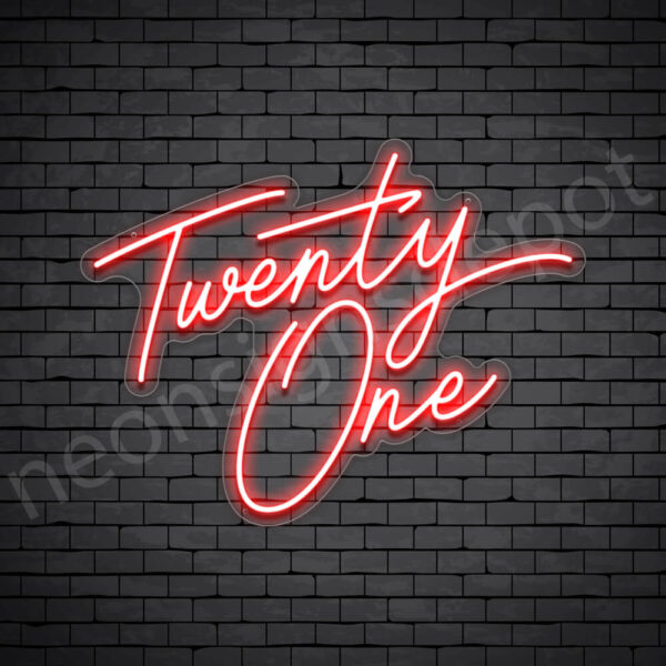 Twenty-one-23x30-WS-C-RED Red Twenty one