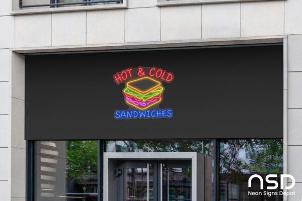 Hot & Cold Sandwiches Neon Sign_Transparent_Mockup_Template02 Hot & Cold Sandwiches Neon Sign_Transparent_Mockup_Template02
