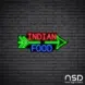 Indian Food V2 Neon Sign_Black Brick_Mockup_Black