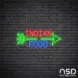 Indian Food V2 Neon Sign_Black Brick_Mockup_Transparent
