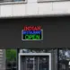 Indian Restaurant Open Neon Sign_Black_Mockup_Template02