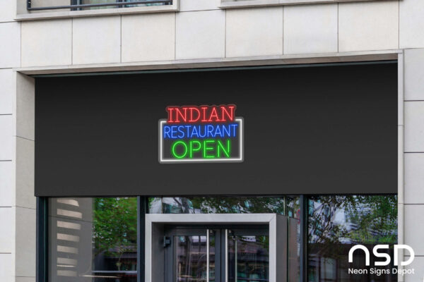 Indian Restaurant Open Neon Sign_Transparent_Mockup_Template02 Indian Restaurant Open Neon Sign_Transparent_Mockup_Template02
