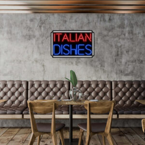 Italian Dishes Neon Sign
