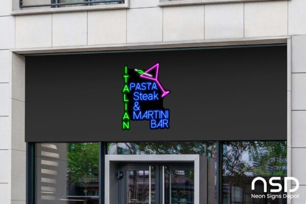 Italian Pasta Neon Sign_Black_Mockup_Template02 Italian Pasta Neon Sign_Black_Mockup_Template02