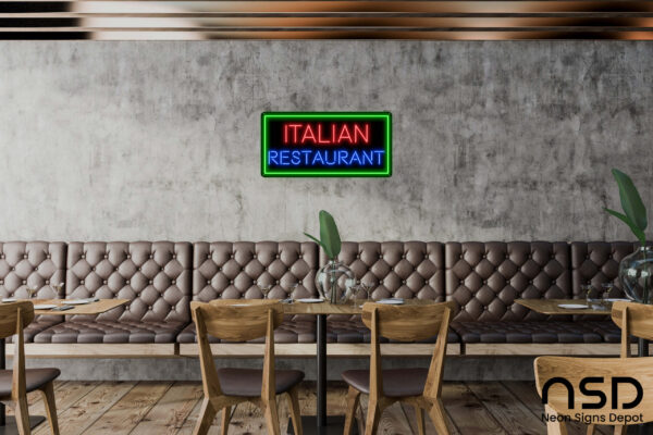 Italian Restaurant V3 Neon Sign