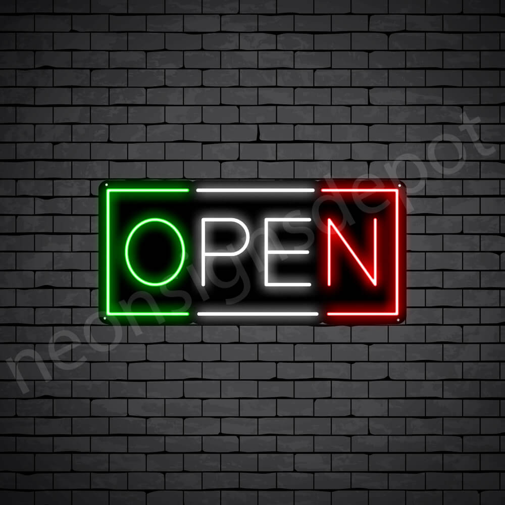 Open Italian Restaurant Neon Sign - Neon Signs Depot