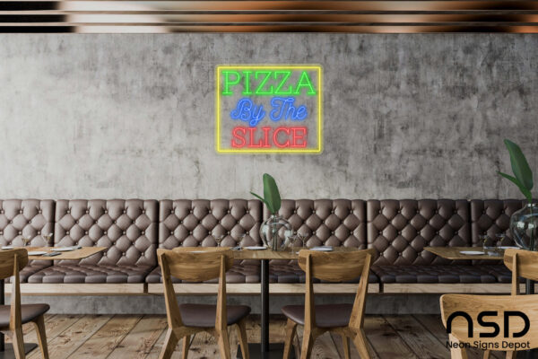 Pizza By The Slice Neon Sign_Transparent_Mockup_Template01 Pizza By The Slice Neon Sign_Transparent_Mockup_Template01