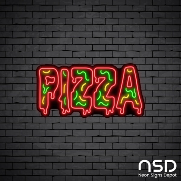 Pizza V10 Neon Sign_Black Brick_Mockup_Black Pizza V10 Neon Sign_Black Brick_Mockup_Black