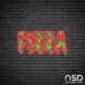 Pizza V10 Neon Sign_Black Brick_Mockup_Transparent