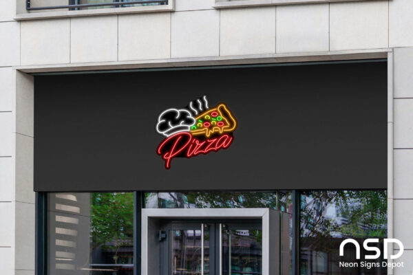 Pizza V7 Neon Sign_Black_Mockup_Template02 Pizza V7 Neon Sign_Black_Mockup_Template02