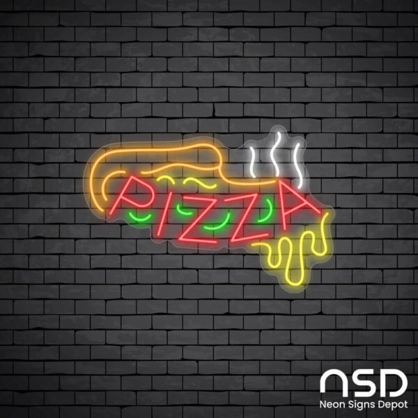 Pizza V9 Neon Sign_Black Brick_Mockup_Transparent Pizza V9 Neon Sign_Black Brick_Mockup_Transparent