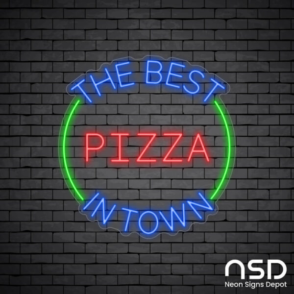 The Best Pizza In Town Neon Sign_Black Brick_Mockup_Transparent The Best Pizza In Town Neon Sign_Black Brick_Mockup_Transparent