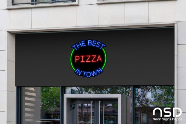 The Best Pizza In Town Neon Sign_Black_Mockup_Template02 The Best Pizza In Town Neon Sign_Black_Mockup_Template02