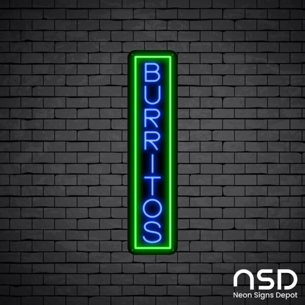 Burritos V11 Neon Sign_Black Brick_Mockup_Black Burritos V11 Neon Sign_Black Brick_Mockup_Black