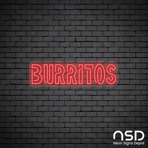 Burritos V12 Neon Sign_Black Brick_Mockup_Transparent Burritos V12 Neon Sign_Black Brick_Mockup_Transparent