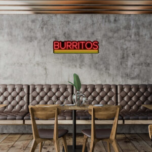 Burritos V2 Neon Sign