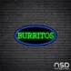 Burritos V4 Neon Sign_Black Brick_Mockup_Black
