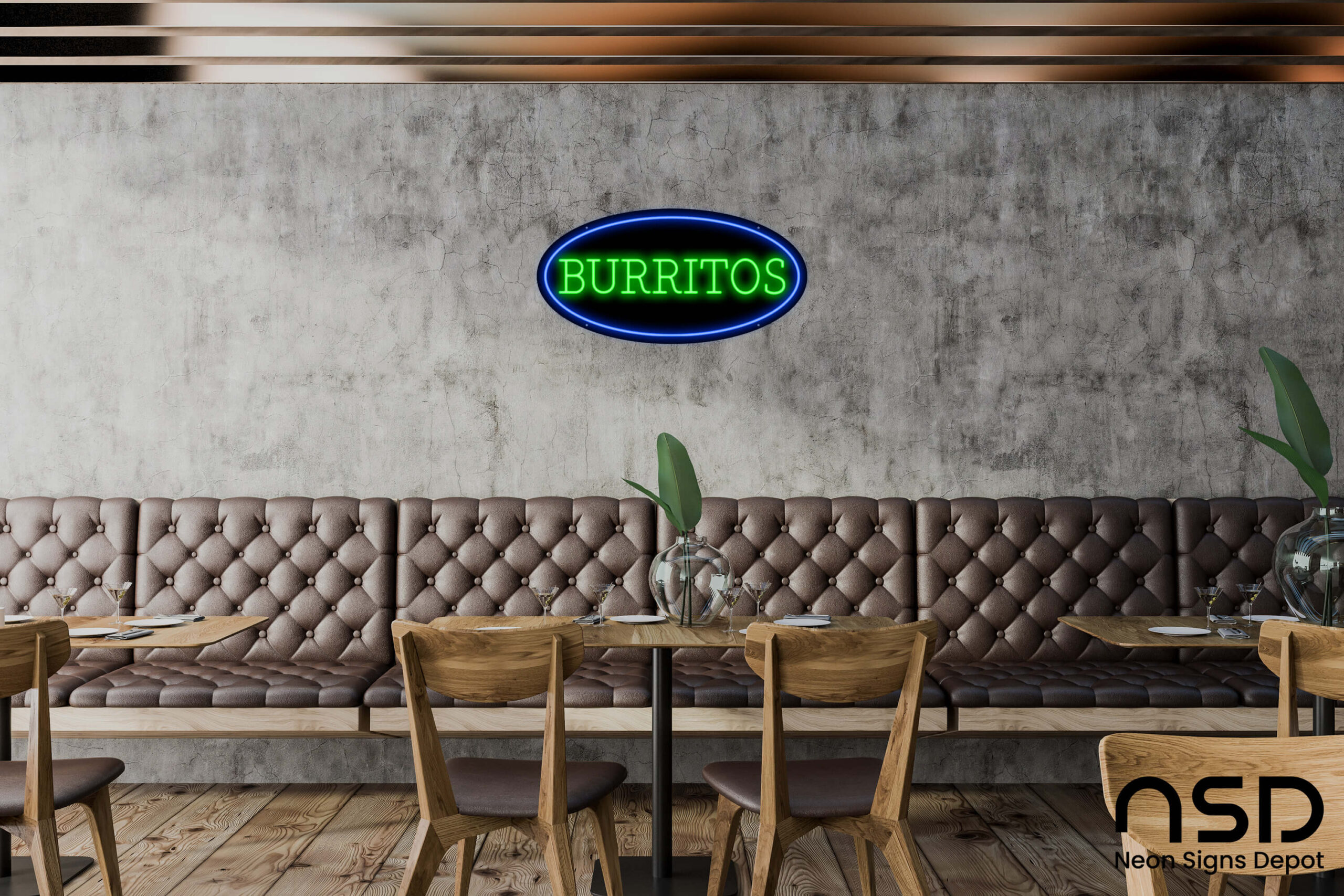 Burritos V4 Neon Sign neon sign