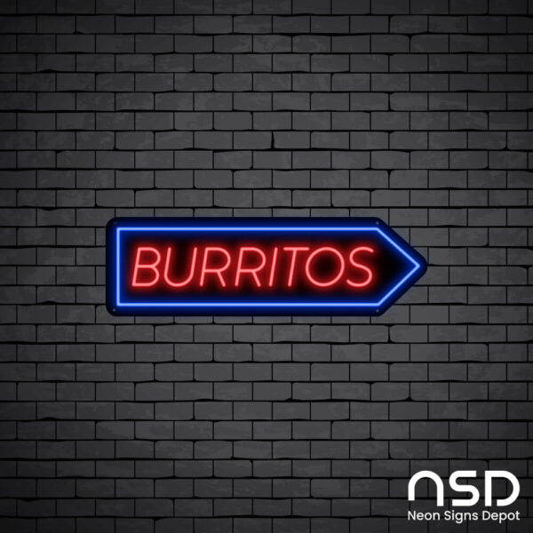 Burritos V9 Neon Sign_Black Brick_Mockup_Black Burritos V9 Neon Sign_Black Brick_Mockup_Black