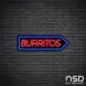 Burritos V9 Neon Sign_Black Brick_Mockup_Black
