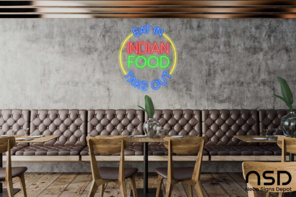 Indian Food Eat In Take Out Neon Sign_Transparent_Mockup_Template01 Indian Food Eat In Take Out Neon Sign_Transparent_Mockup_Template01