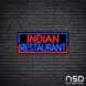 Indian Restaurant V3 Neon Sign_Black Brick_Mockup_Black