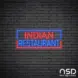 Indian Restaurant V3 Neon Sign_Black Brick_Mockup_Transparent