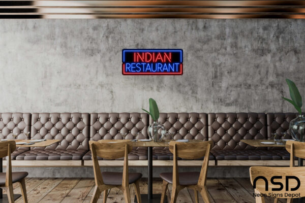 Indian Restaurant V3 Neon Sign Indian Restaurant V3 Neon Sign