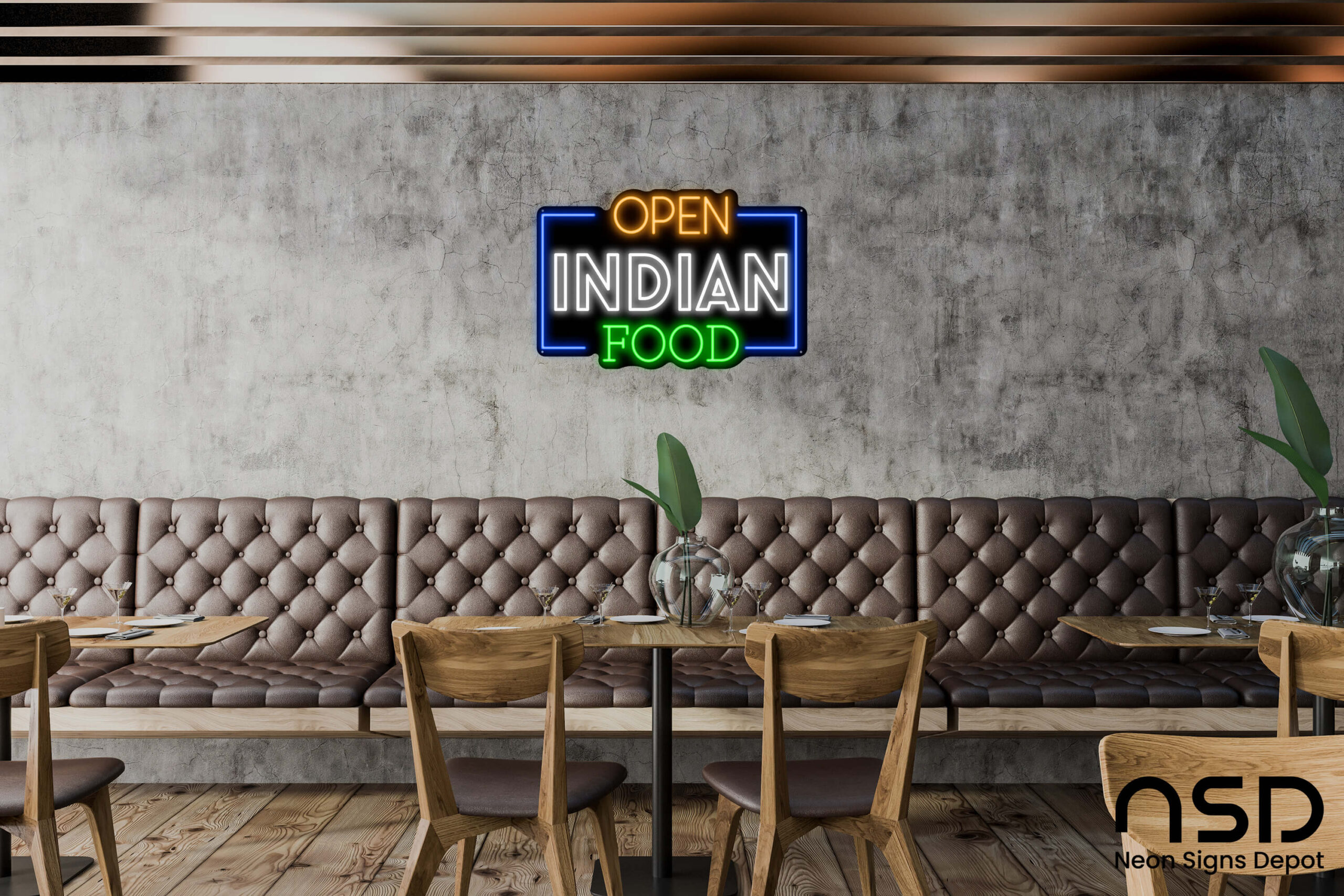 Open Indian Food Neon Sign neon sign