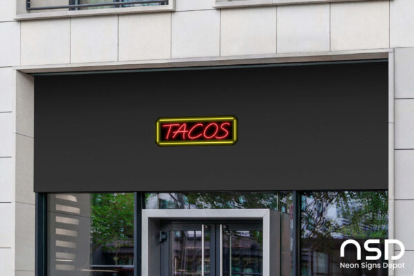 Tacos Neon Sign_Black_Mockup_Template02 Tacos Neon Sign_Black_Mockup_Template02