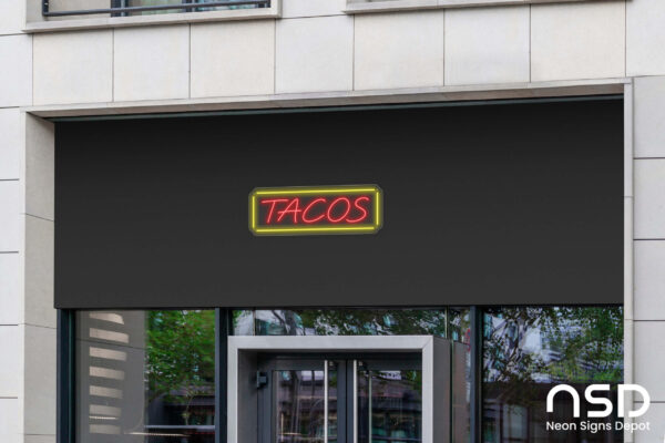 Tacos Neon Sign_Transparent_Mockup_Template02 Tacos Neon Sign_Transparent_Mockup_Template02