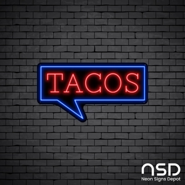 Tacos V2 Neon Sign_Black Brick_Mockup_Black Tacos V2 Neon Sign_Black Brick_Mockup_Black
