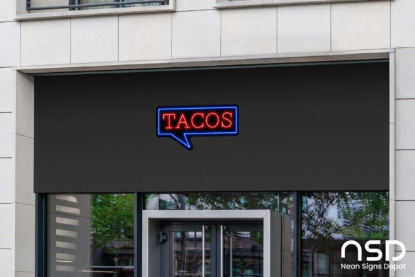 Tacos V2 Neon Sign_Black_Mockup_Template02 Tacos V2 Neon Sign_Black_Mockup_Template02