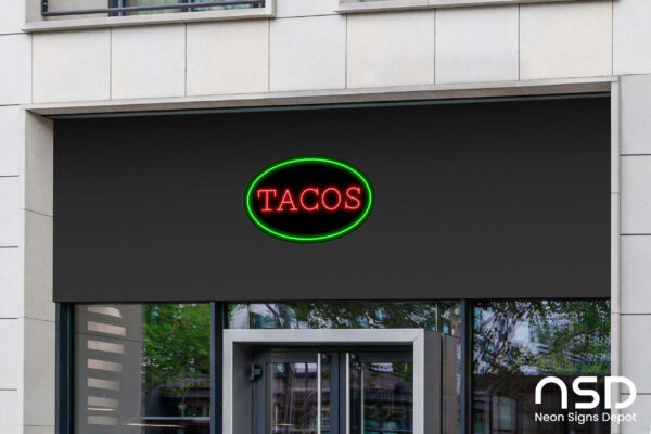 Tacos V3 Neon Sign_Black_Mockup_Template02 Tacos V3 Neon Sign_Black_Mockup_Template02