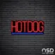 Hotdog V10 Neon Sign_Black Brick_Mockup_Black