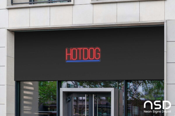 Hotdog V10 Neon Sign_Transparent_Mockup_Template02 Hotdog V10 Neon Sign_Transparent_Mockup_Template02