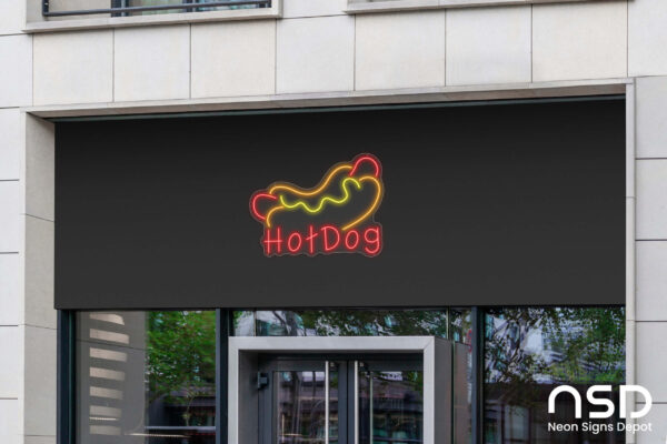 Hotdog V15 Neon Sign_Transparent_Mockup_Template02 Hotdog V15 Neon Sign_Transparent_Mockup_Template02